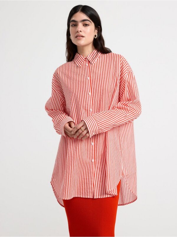 Long sleeve cotton shirt - 8563815-6787