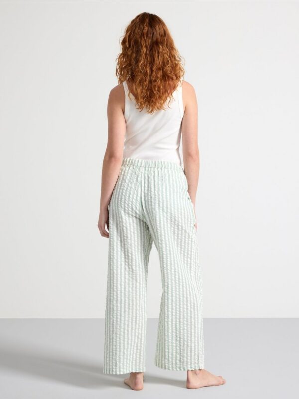 Pyjama trousers in seersucker - 8579929-9353