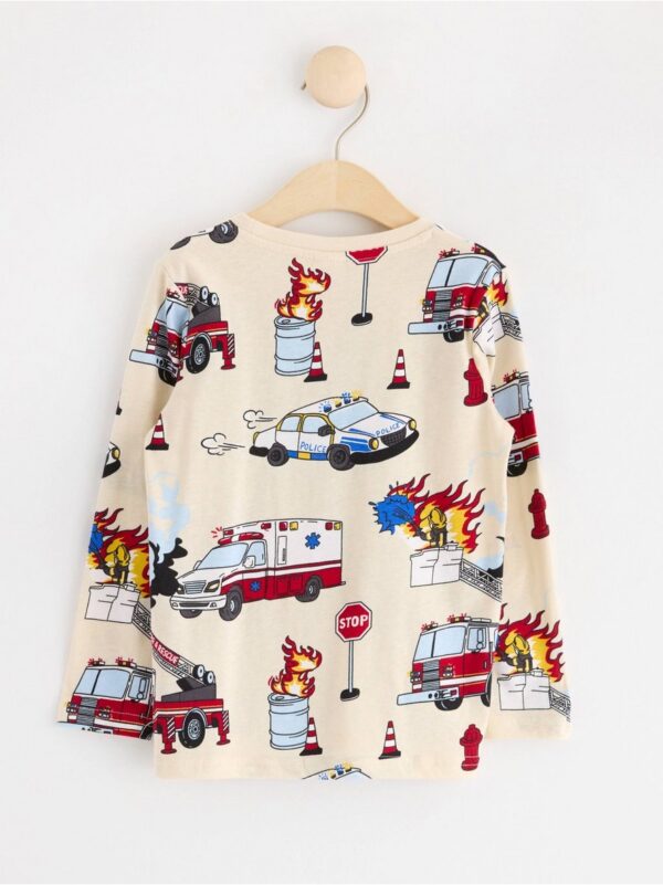 Long sleeve top with vehicles - 8585650-1230