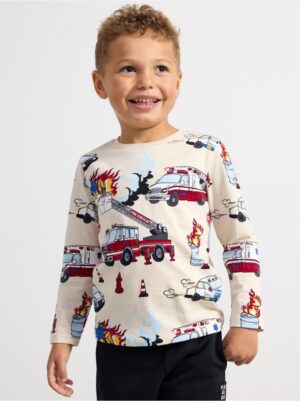 Long sleeve top with vehicles - 8585650-1230