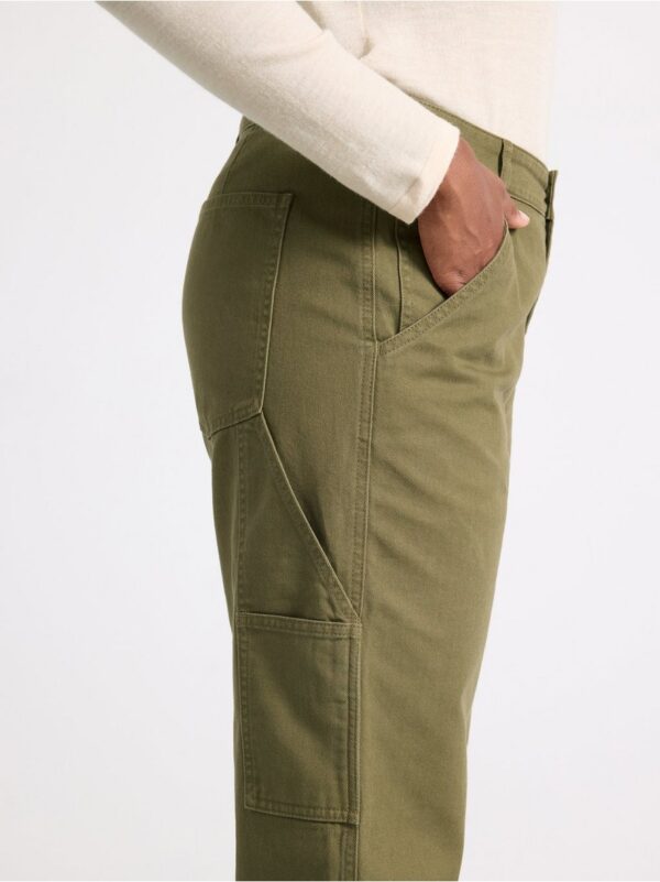Twill trousers in cotton - 8634118-6745