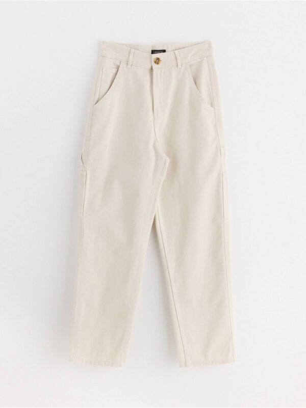 Twill trousers in cotton - 8634118-9606