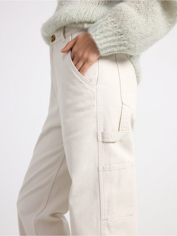 Twill trousers in cotton - 8634118-9606