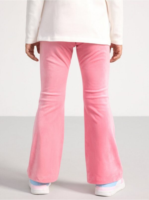 Flared velour trousers - 8636626-1031