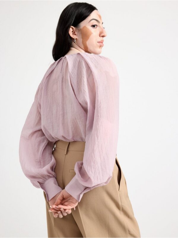 Blouse with pleats - 8682049-5530