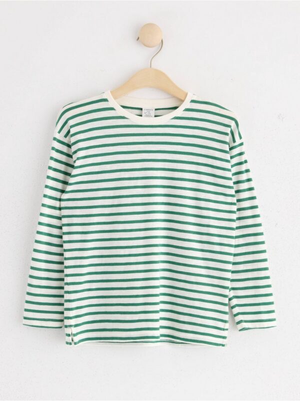 Long sleeve top with stripes - 8683688-8859