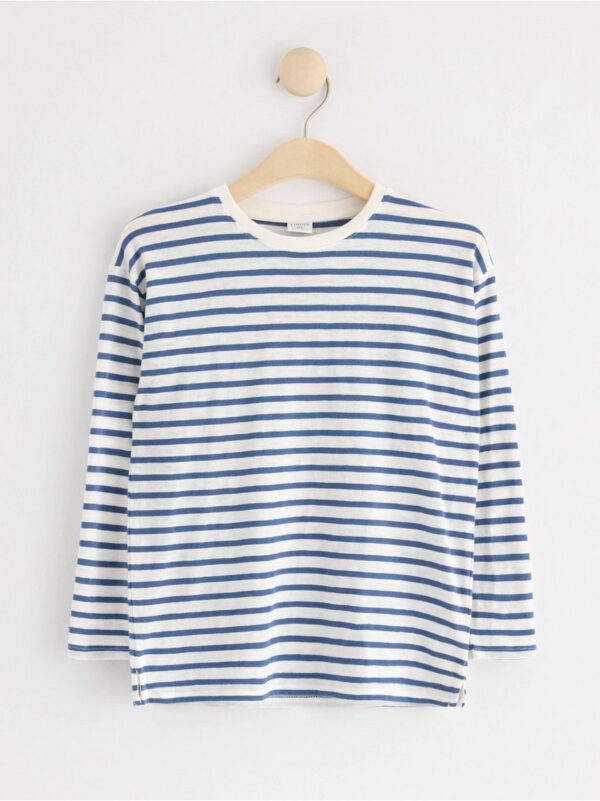 Long sleeve top with stripes - 8683688-9392