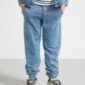 Joggers with denim look - 8684107-9392