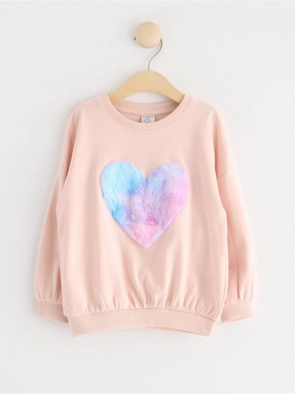 Sweatshirt  with heart - 8687773-7491