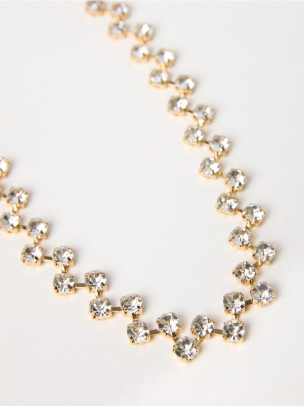 Necklace with rhinestones - 8691870-20