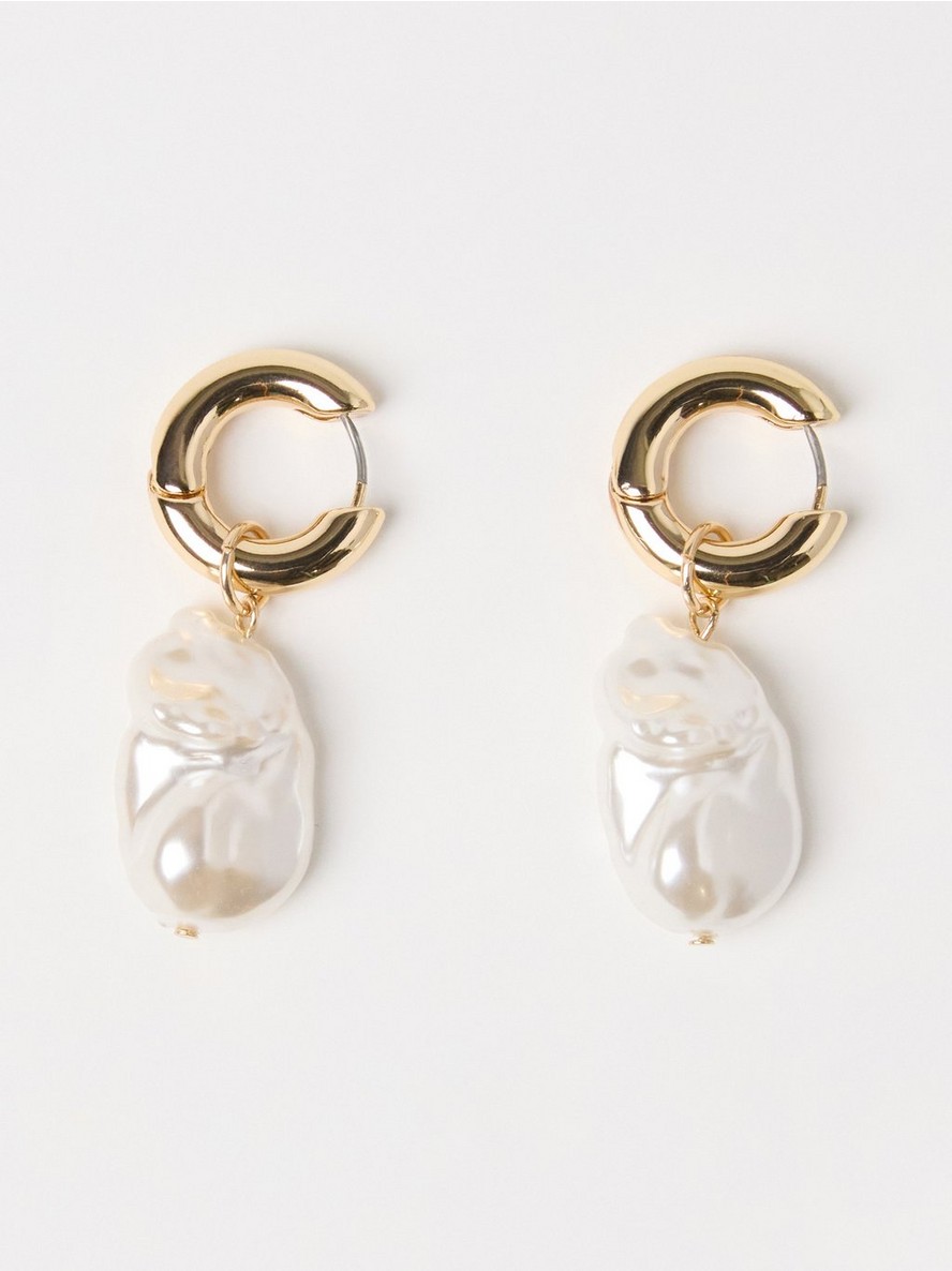 Mindjuse – Hoop earrings with pearls