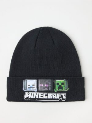 Knitted beanie with Minecraft - 8693172-80