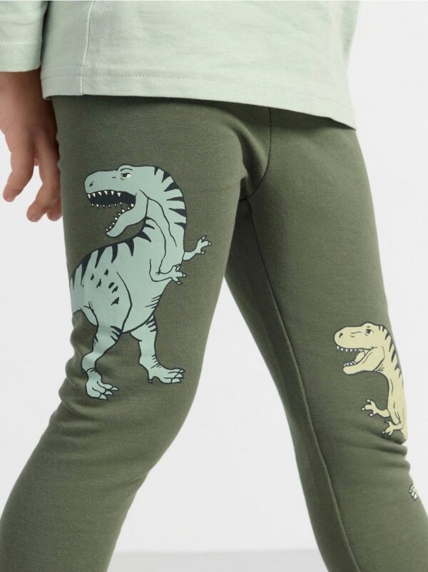 Leggings with dinosaurs - 8695469-7431