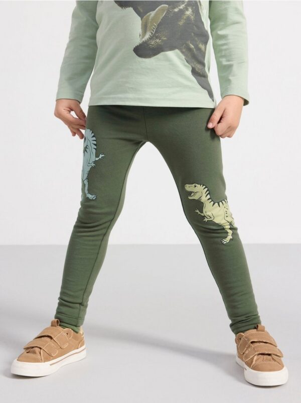 Leggings with dinosaurs - 8695469-7431