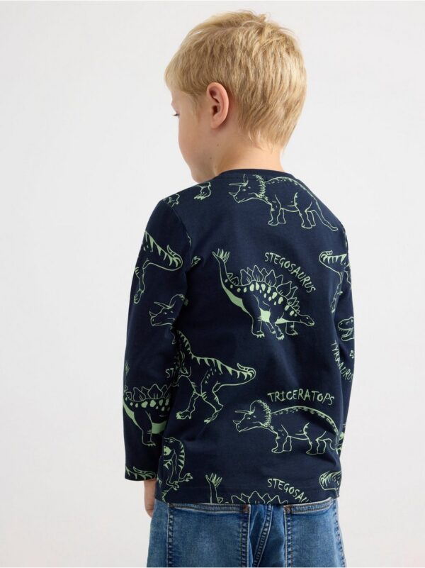 Long sleeve top with dinosaurs - 8695470-2521