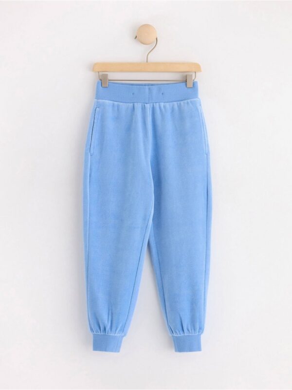 Joggers in velour - 8695749-7483