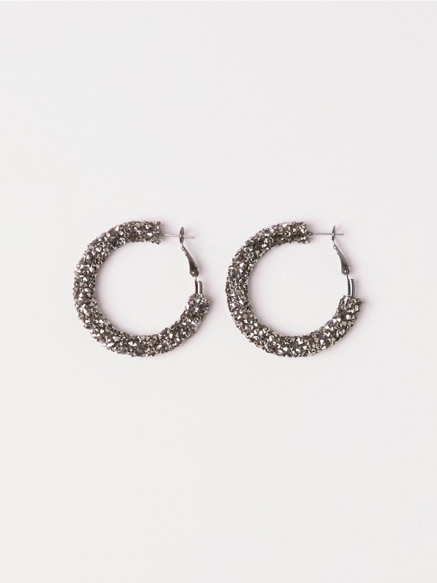 Mindjuse – Glitter hoop earrings