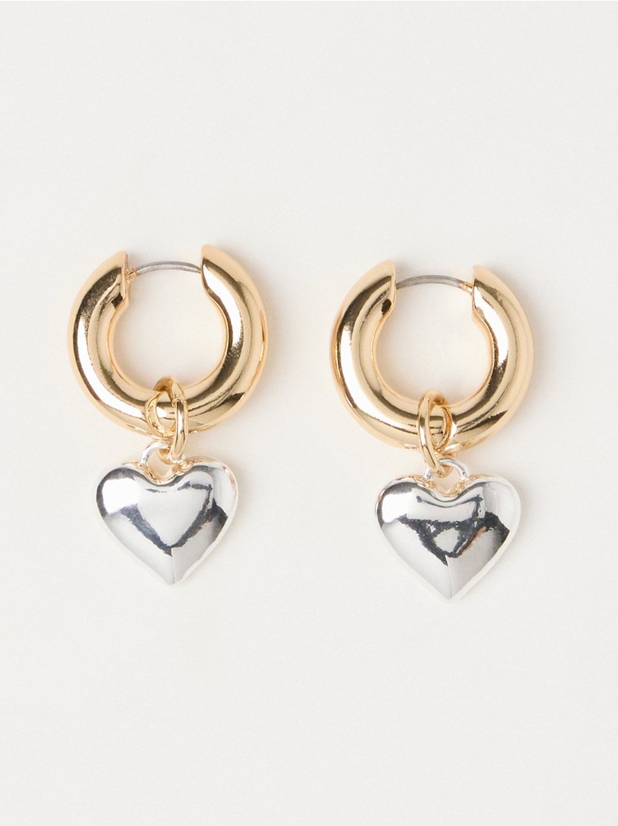 Mindjuse – Hoop earrings with hearts