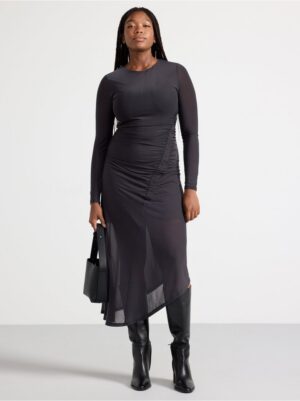 Midi dress with asymmetrical shape - 3000051-9608