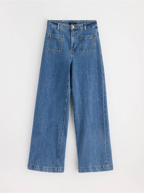 High waist Jeans with wide legs - 3000159-791