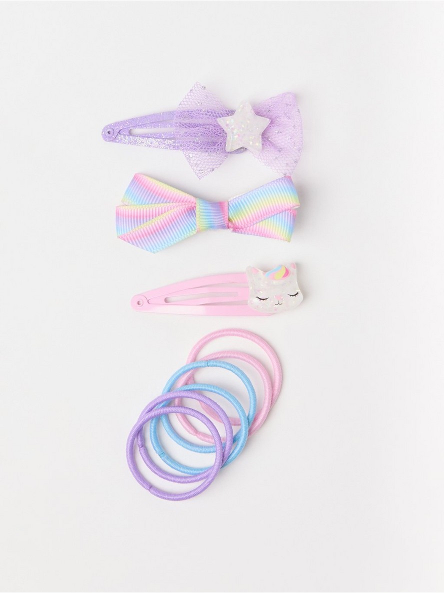 Set za kosu – Set with hair clips and hair elastics