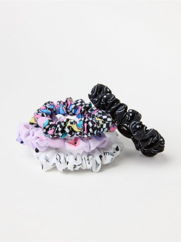 4-pack  Scrunchies with pattern - 8708124-80