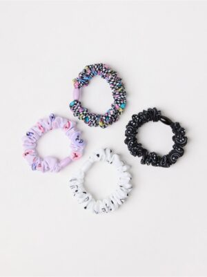 4-pack  Scrunchies with pattern - 8708124-80