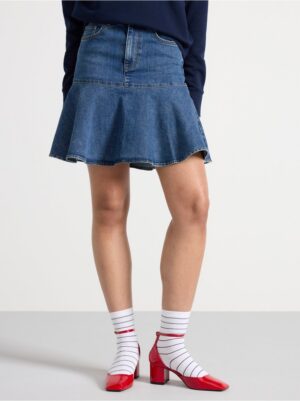 Flared Denim skirt - 3000208-790