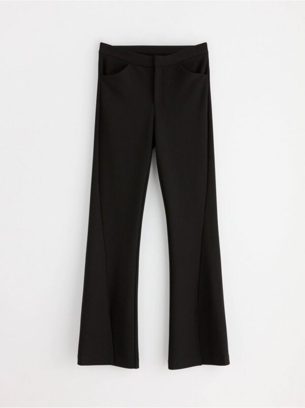 Flared Trousers with slit - 3000231-80