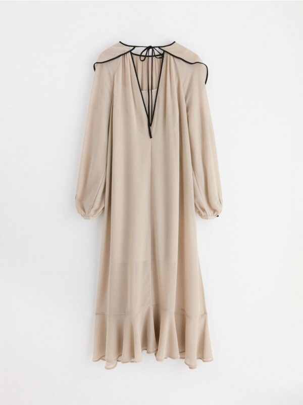 Maxi dress with flounces - 3000233-7742