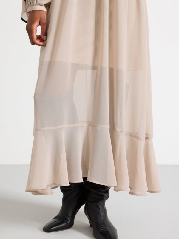 Maxi dress with flounces - 3000233-7742