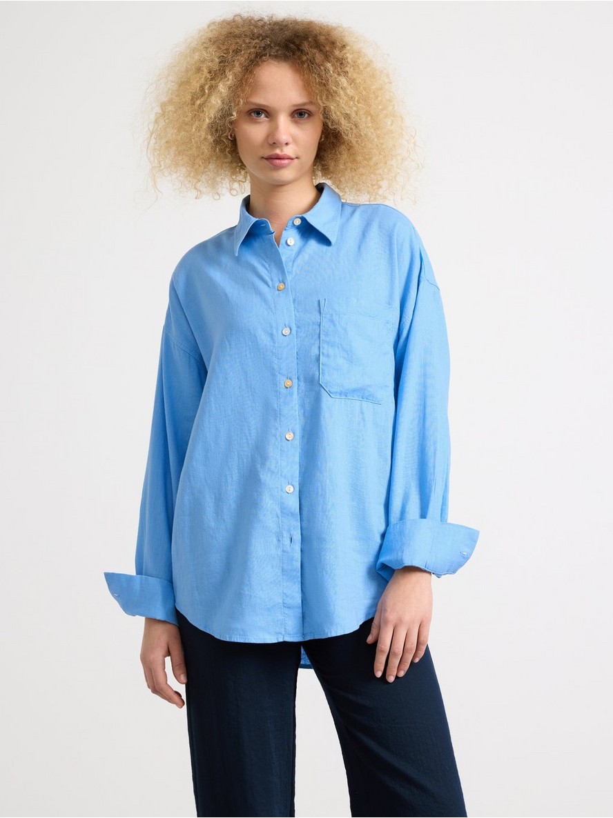 Kosulja – Shirt in linen blend