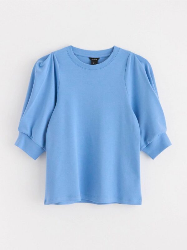 Top with puff sleeves - 3000287-7281