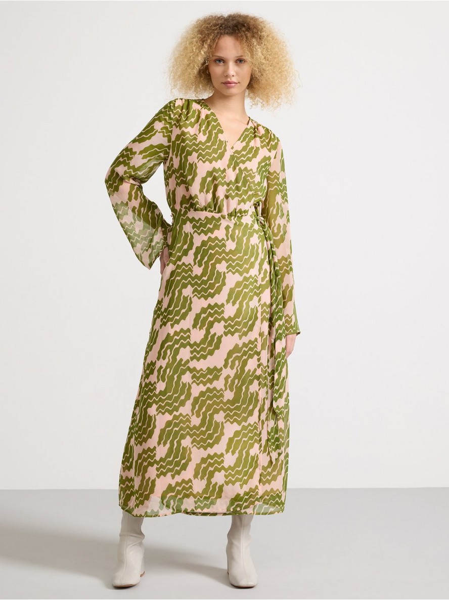 Haljina – Patterned wrap dress