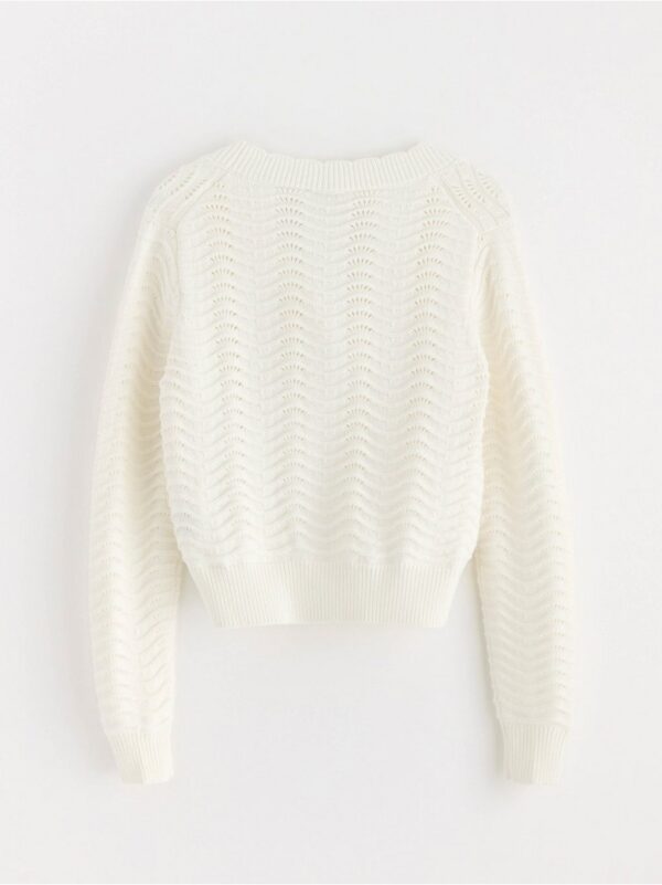 Pattern knit Cardigan - 3000332-300