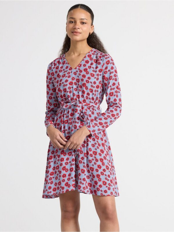 Long sleeved Mini dress - 3000471-7855