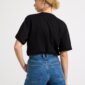 Short sleeve top in heavy cotton - 3000508-80