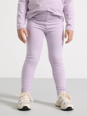 Extra durable leggings with brushed inside - 8175157-5335