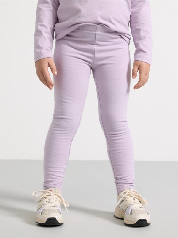 Extra durable leggings with brushed inside - 8175157-5335