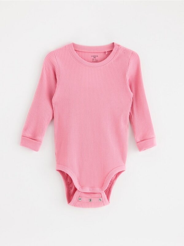 Ribbed bodysuit with long sleeves - 8196378-7911