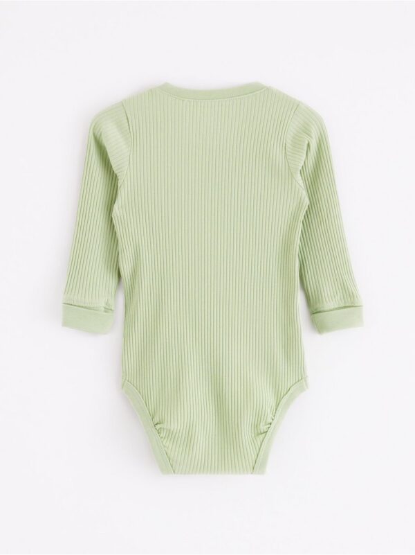 Ribbed bodysuit with long sleeves - 8196378-9567
