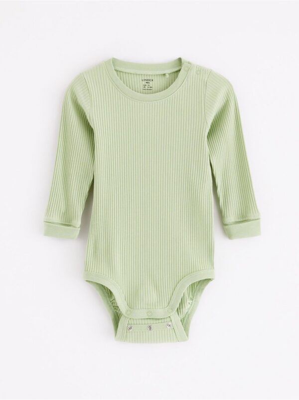 Ribbed bodysuit with long sleeves - 8196378-9567