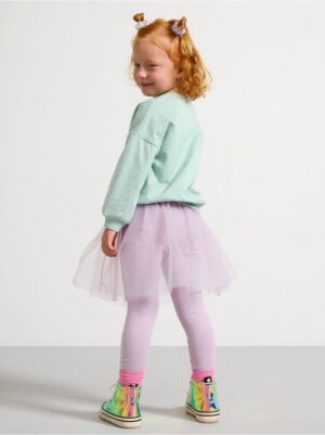 Leggings with tulle skirt - 8675651-5335