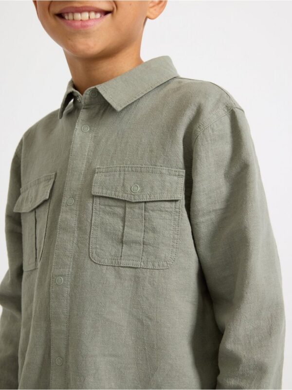 Shirt in linen blend - 8683544-2336
