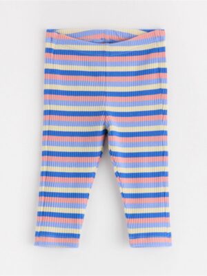 Ribbed Leggings with stripes - 8698392-7483