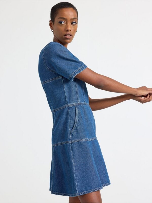 Short-sleeved Denim dress - 3000100-791