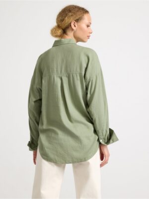Shirt in linen blend - 3000237-5601
