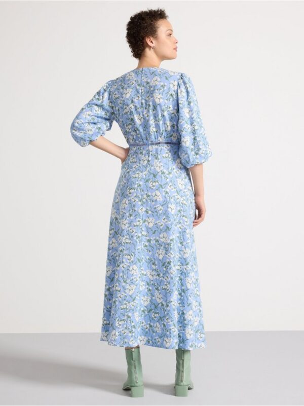 Maxi dress in linen blend - 3000310-7299