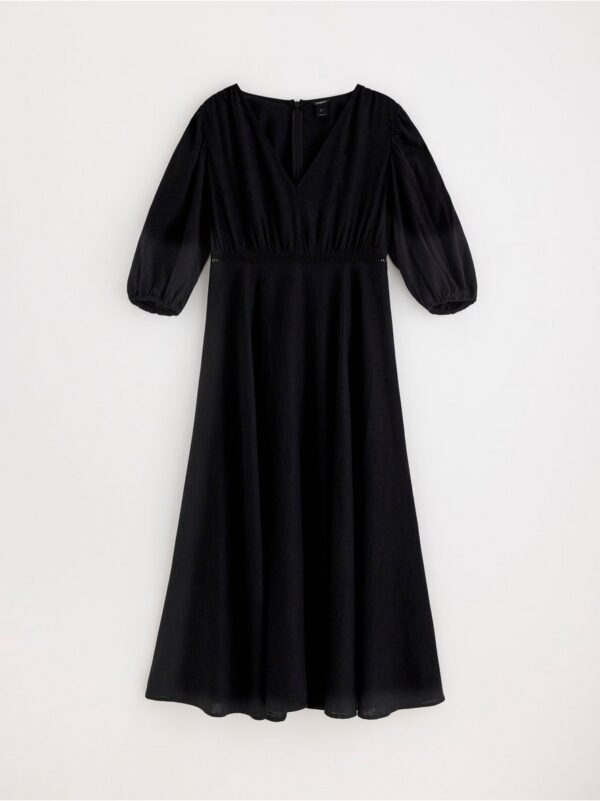 Maxi dress in linen blend - 3000310-80