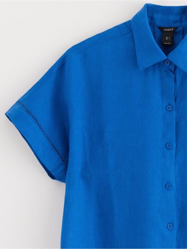 Shirt dress in linen - 3000390-2023